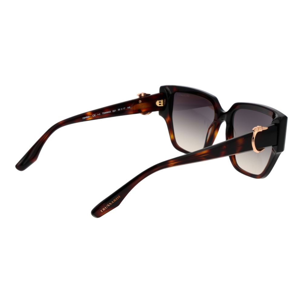 Trussardi Brown Acetate Sunglasses