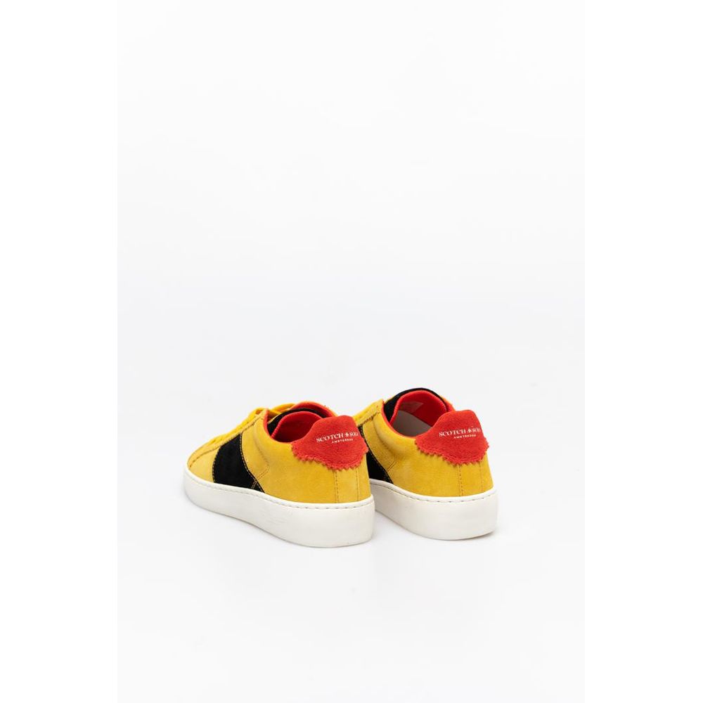 Scotch & Soda Bicolor Leather Low Top Sneakers