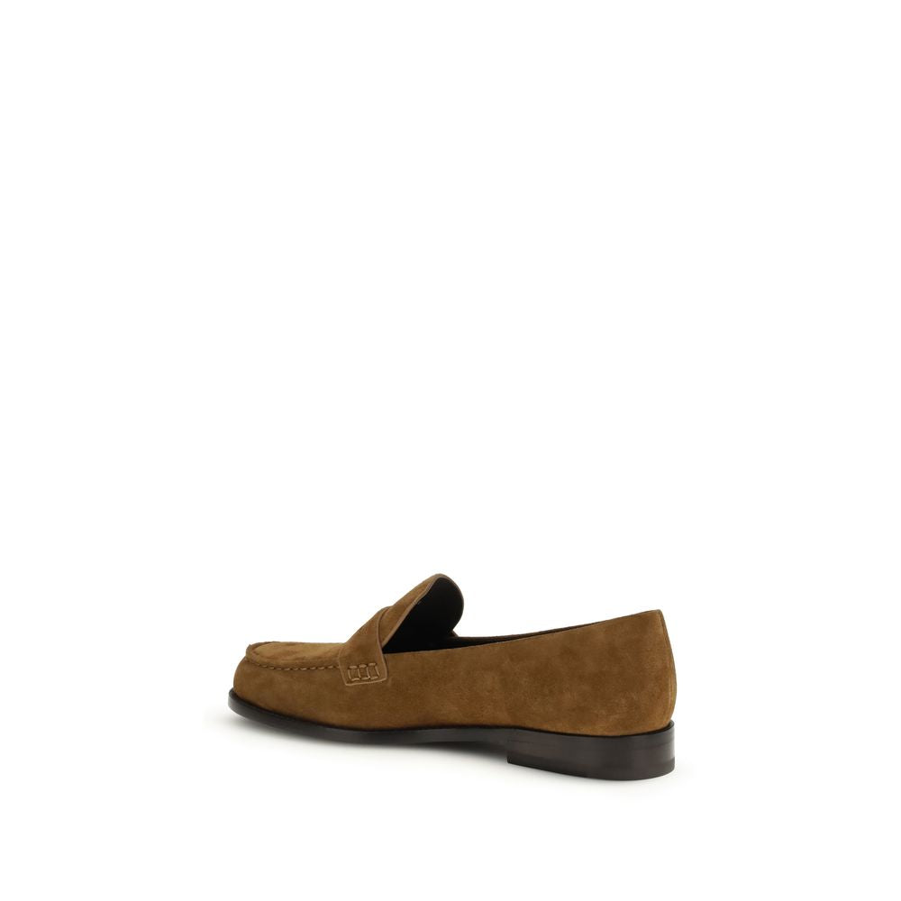 Tory Burch Beige Kalbsleder Bos Taurus Slip-On Loafer