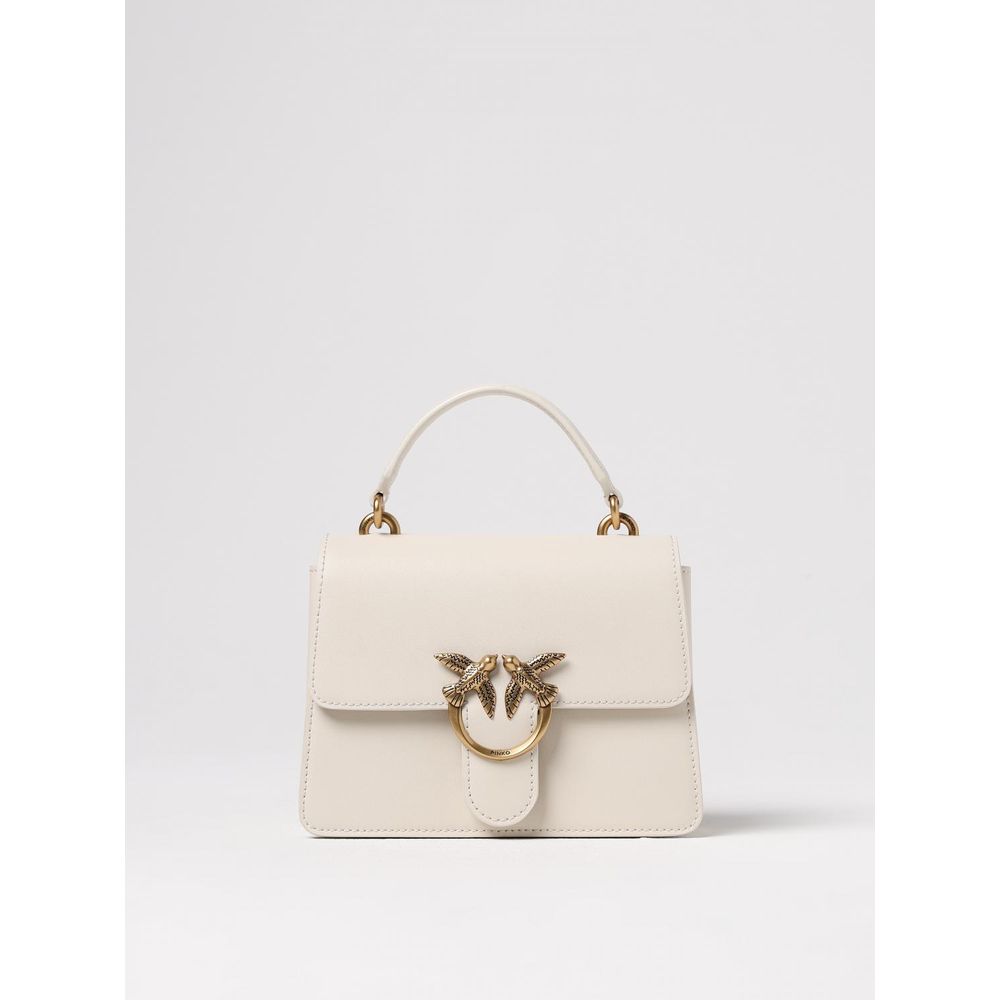 PINKO White Leather Handbag