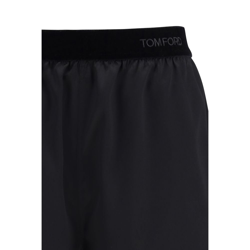Tom Ford Bermuda-Shorts aus schwarzer Seide