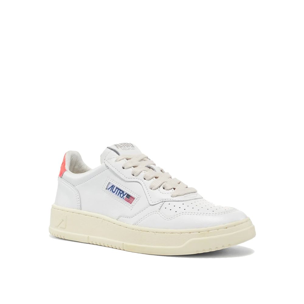 Autry White Leather Low Top Sneakers