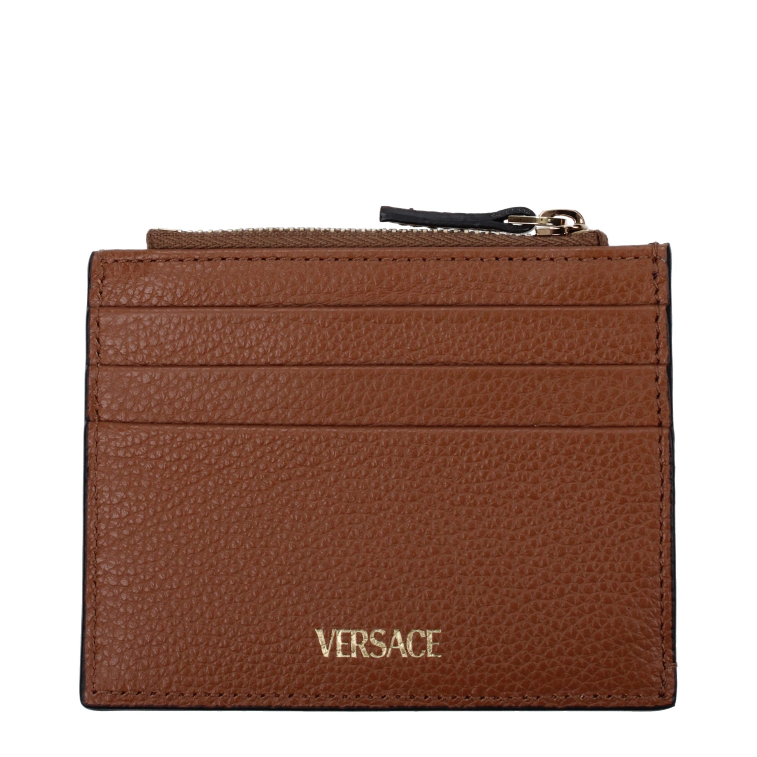 Versace Brown Leather Wallet
