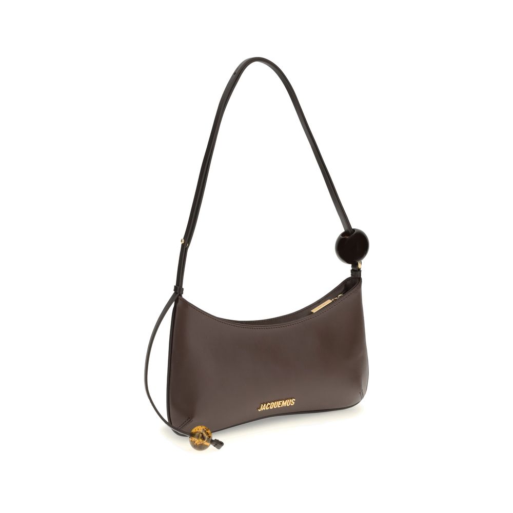 Jacquemus Brown Calf Leather Bos Taurus Shoulder Bag