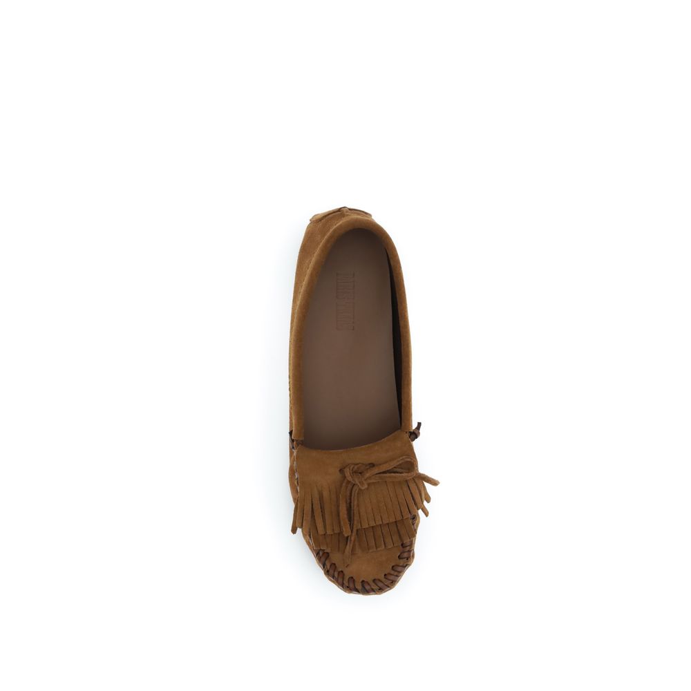 Paris Texas Brown Calf Leather Bos Taurus Slip-On Loafers