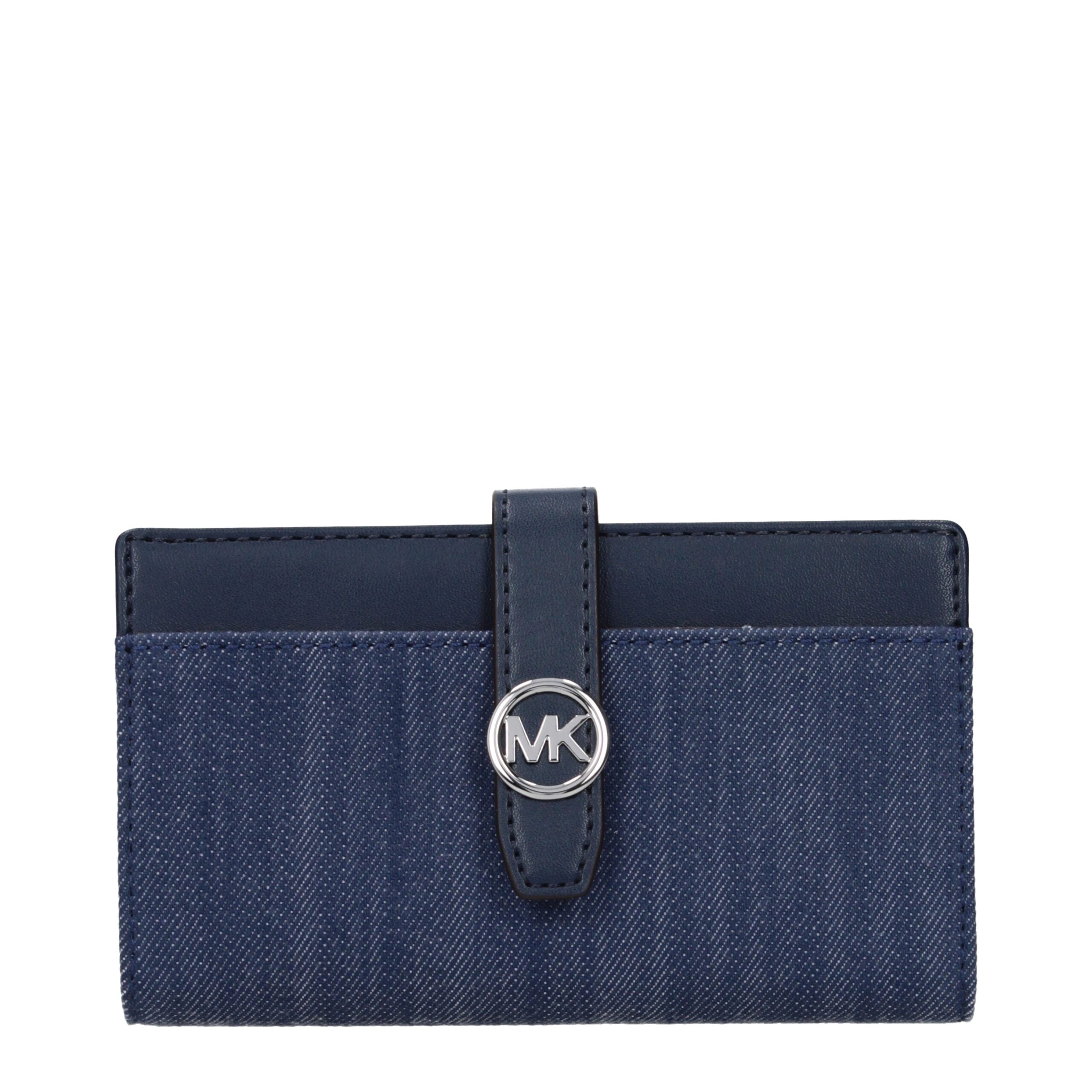 Michael Kors Geldbörse aus blauem Stoff