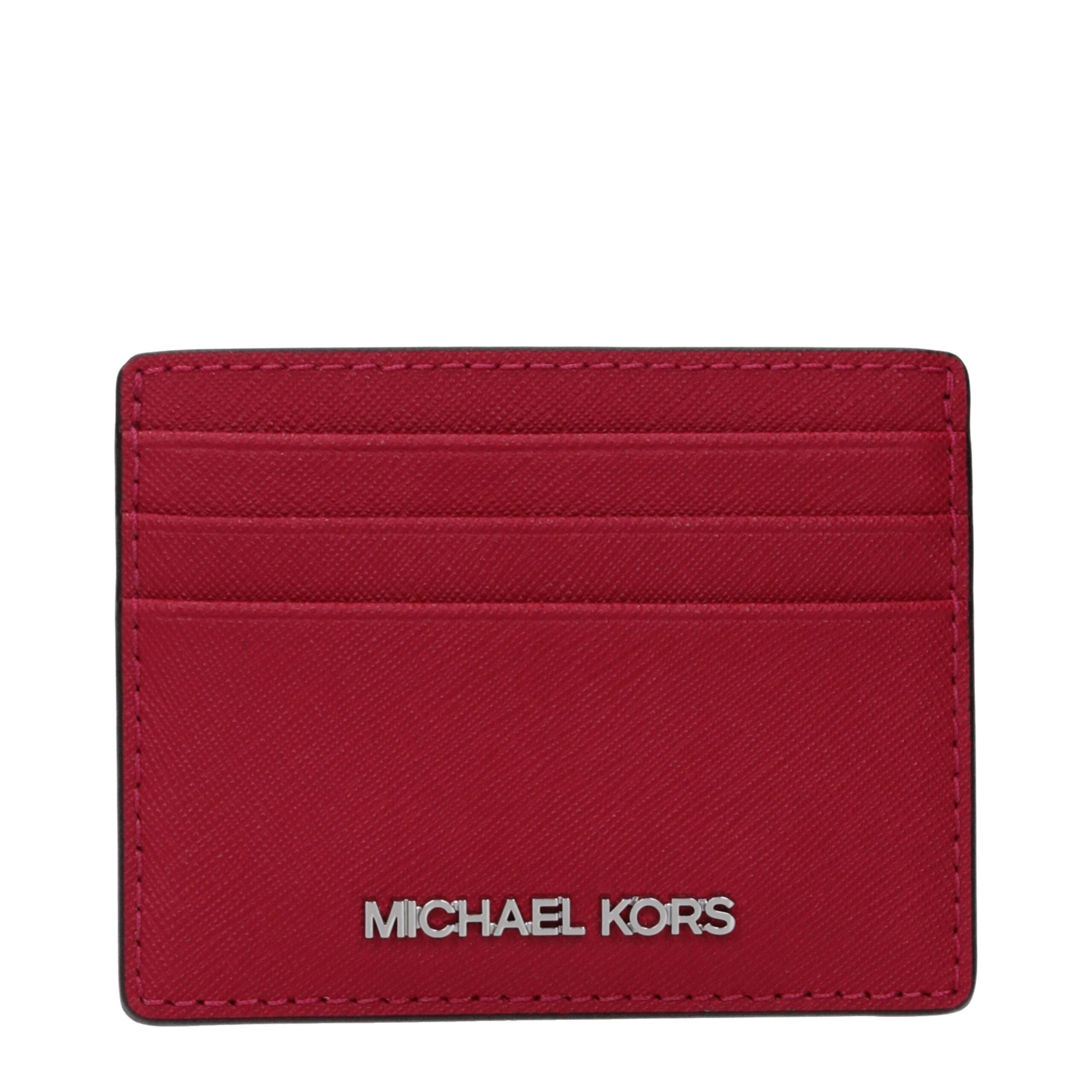 Michael Kors Kartenhalter aus rotem Leder