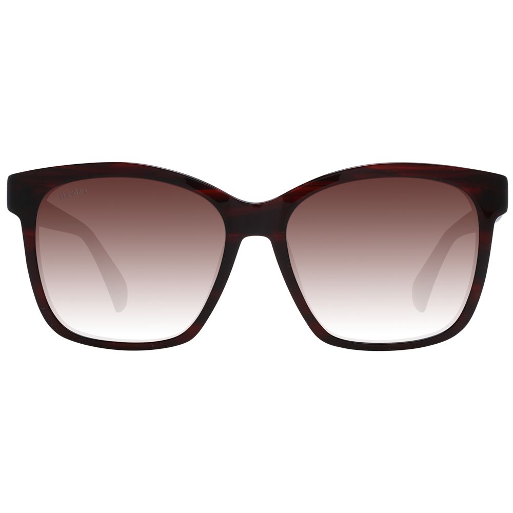 Max Mara Burgundy Plastic Sunglasses