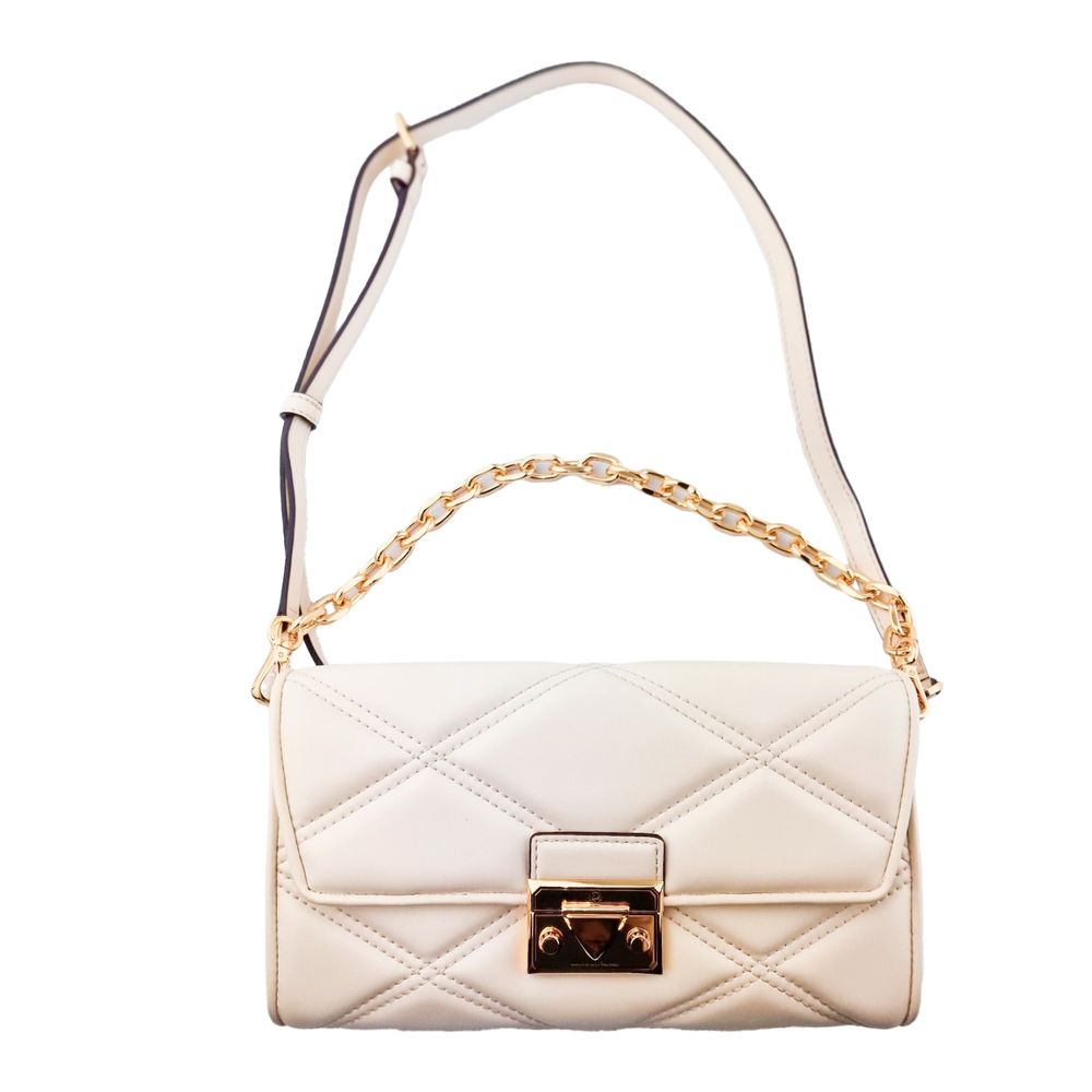 Michael Kors Beige Leather Shoulder Bag