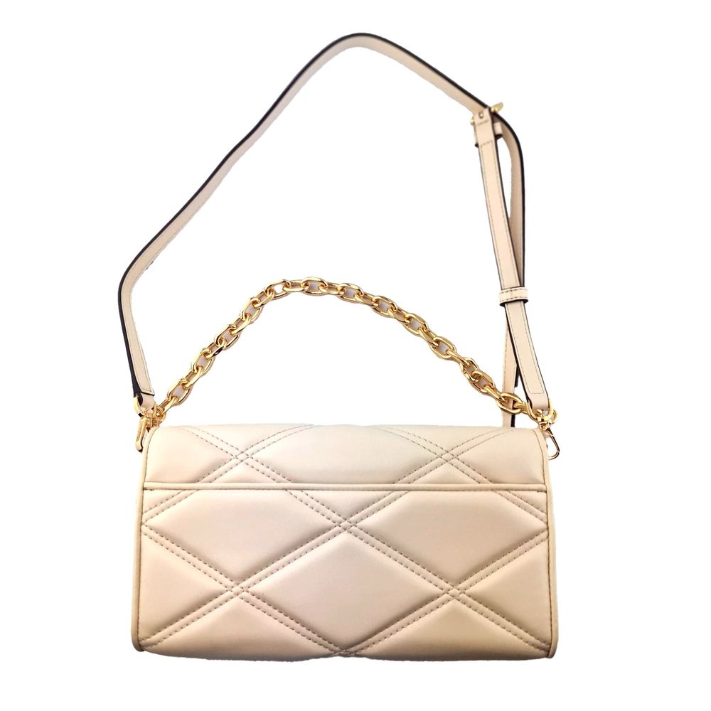 Michael Kors Beige Leather Shoulder Bag
