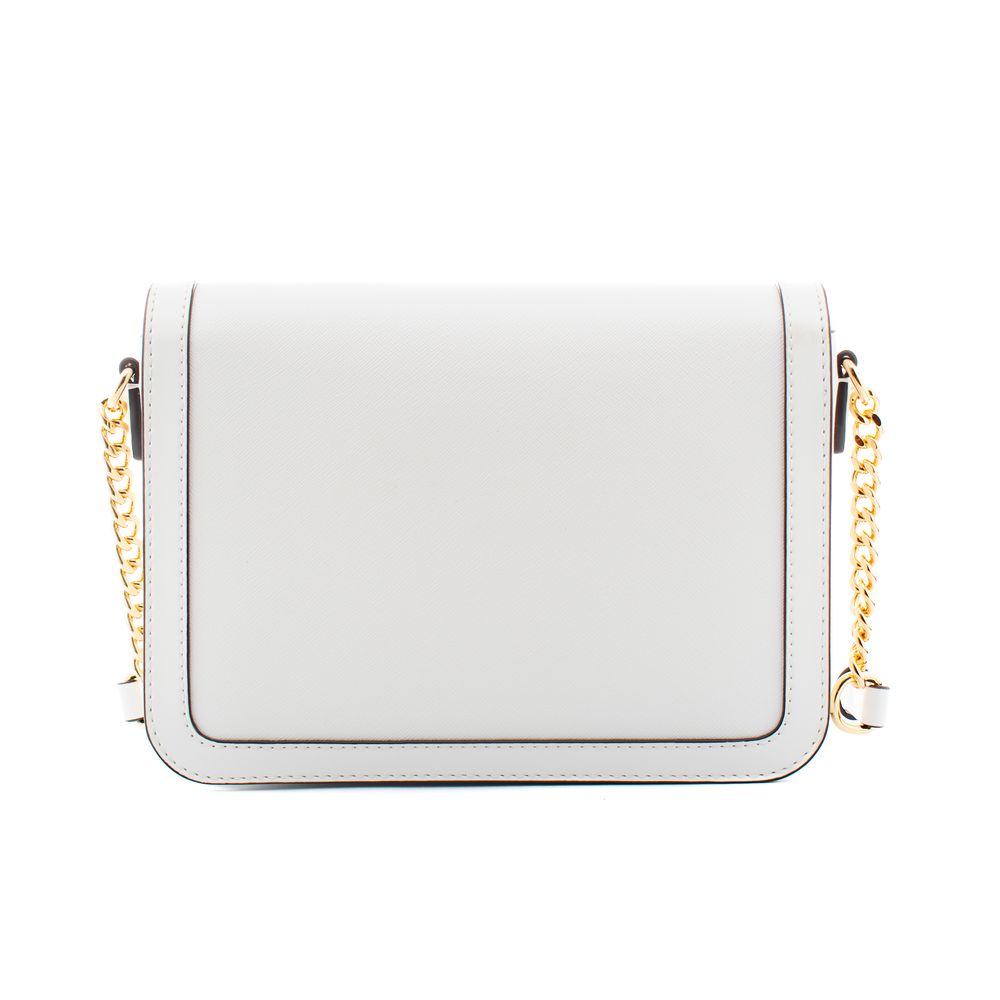 Michael Kors White Canvas Shoulder Bag