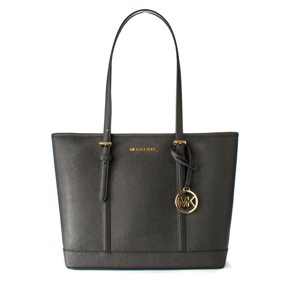 Michael Kors Black Canvas Tote Bag