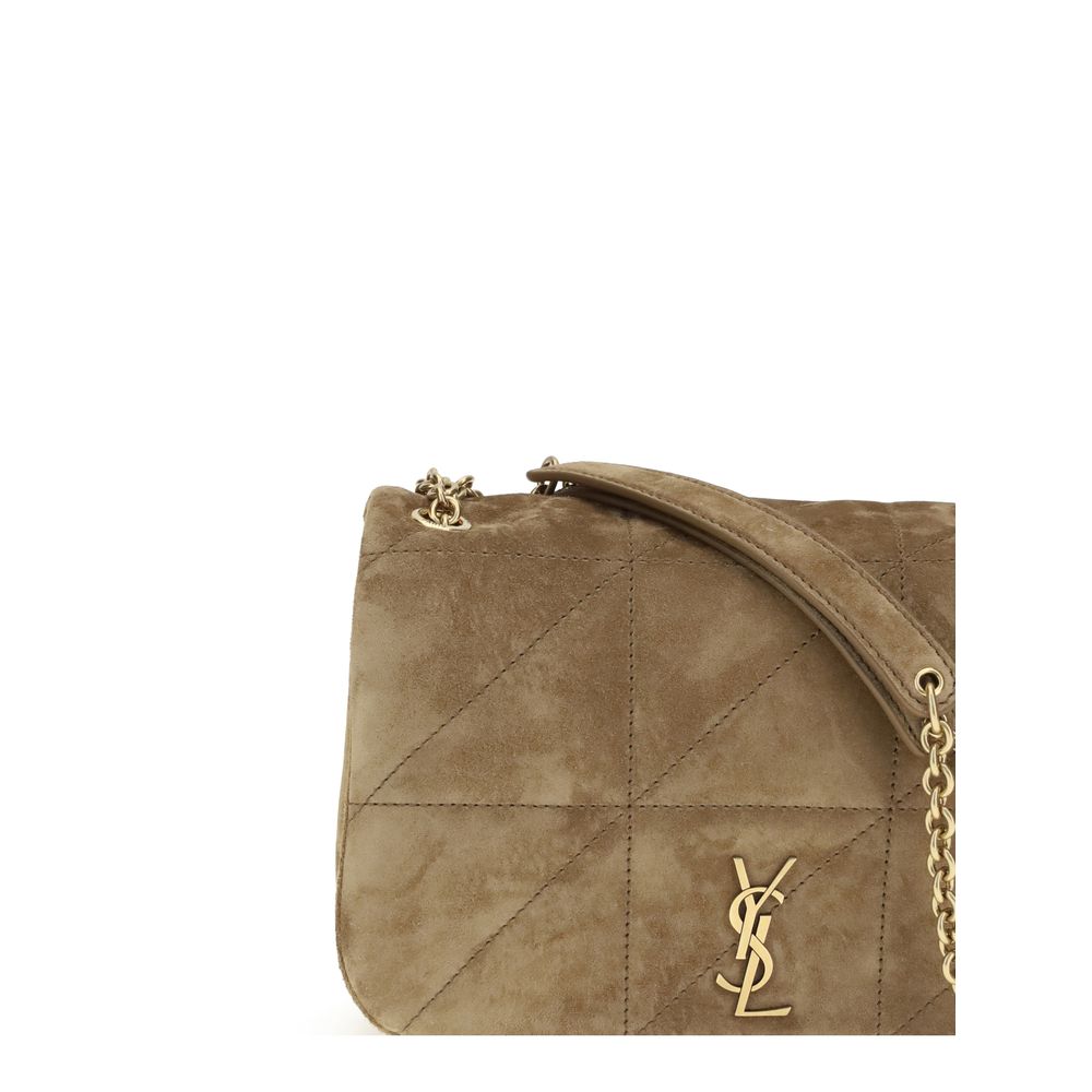 Saint Laurent Beige Calf Leather Bos Taurus Shoulder Bag