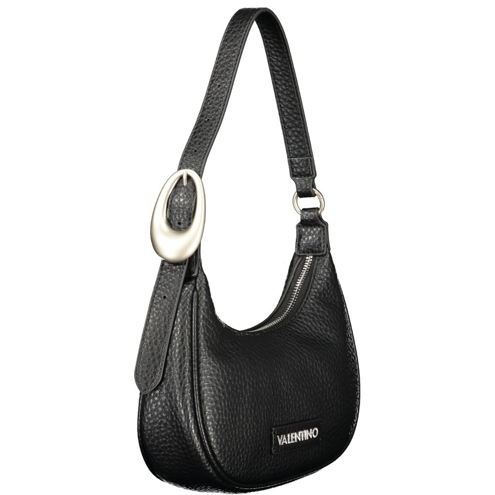 Mario Valentino Black Polyurethane Women Shoulder Bag