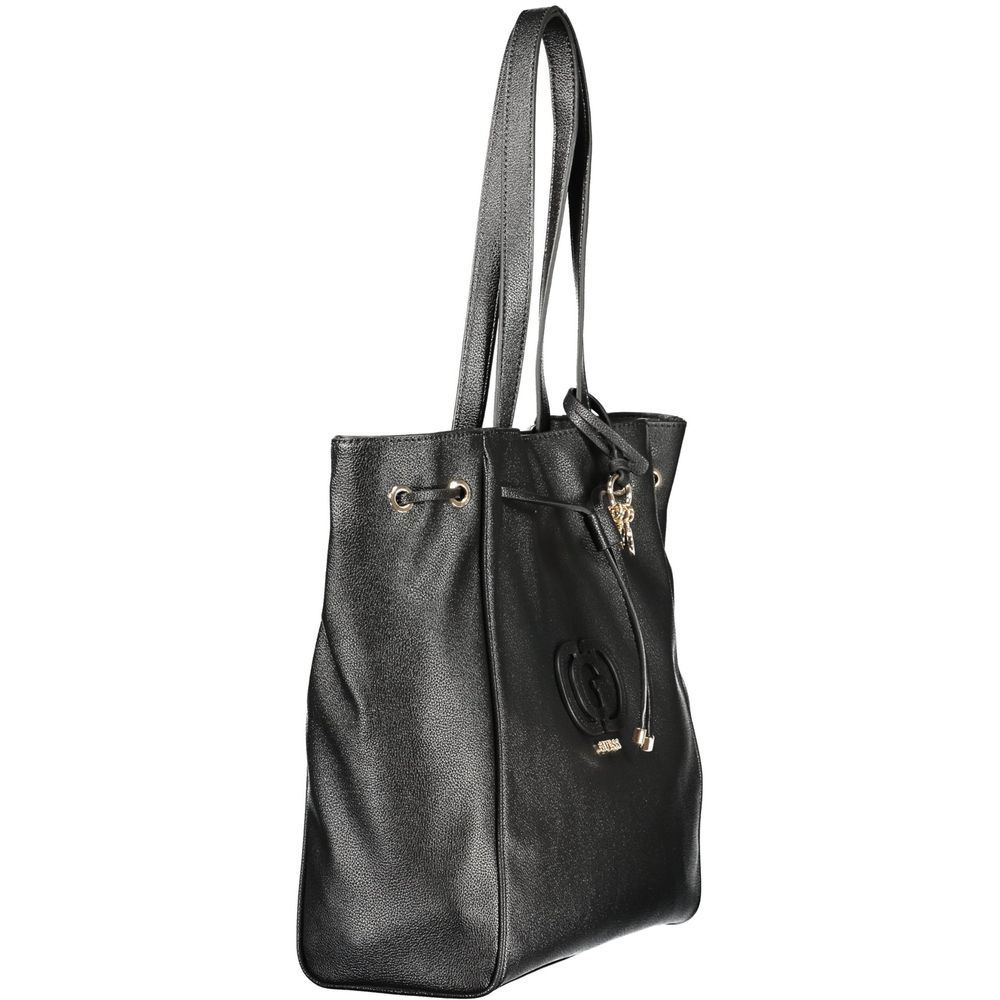 Guess Jeans Nero Poliuretano Women Handbag