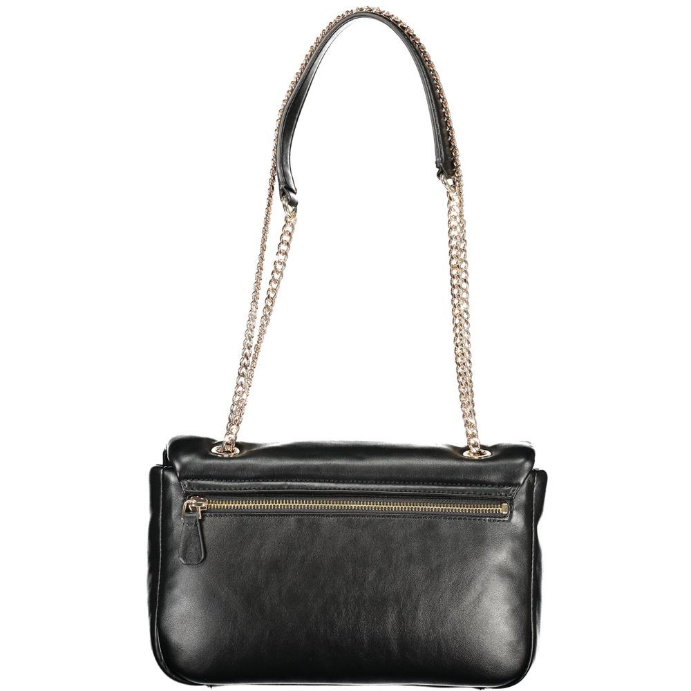Guess Jeans Nero Poliuretano Women Handbag