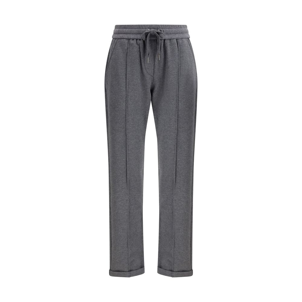 Brunello Cucinelli Gray Cotton Casual Pants