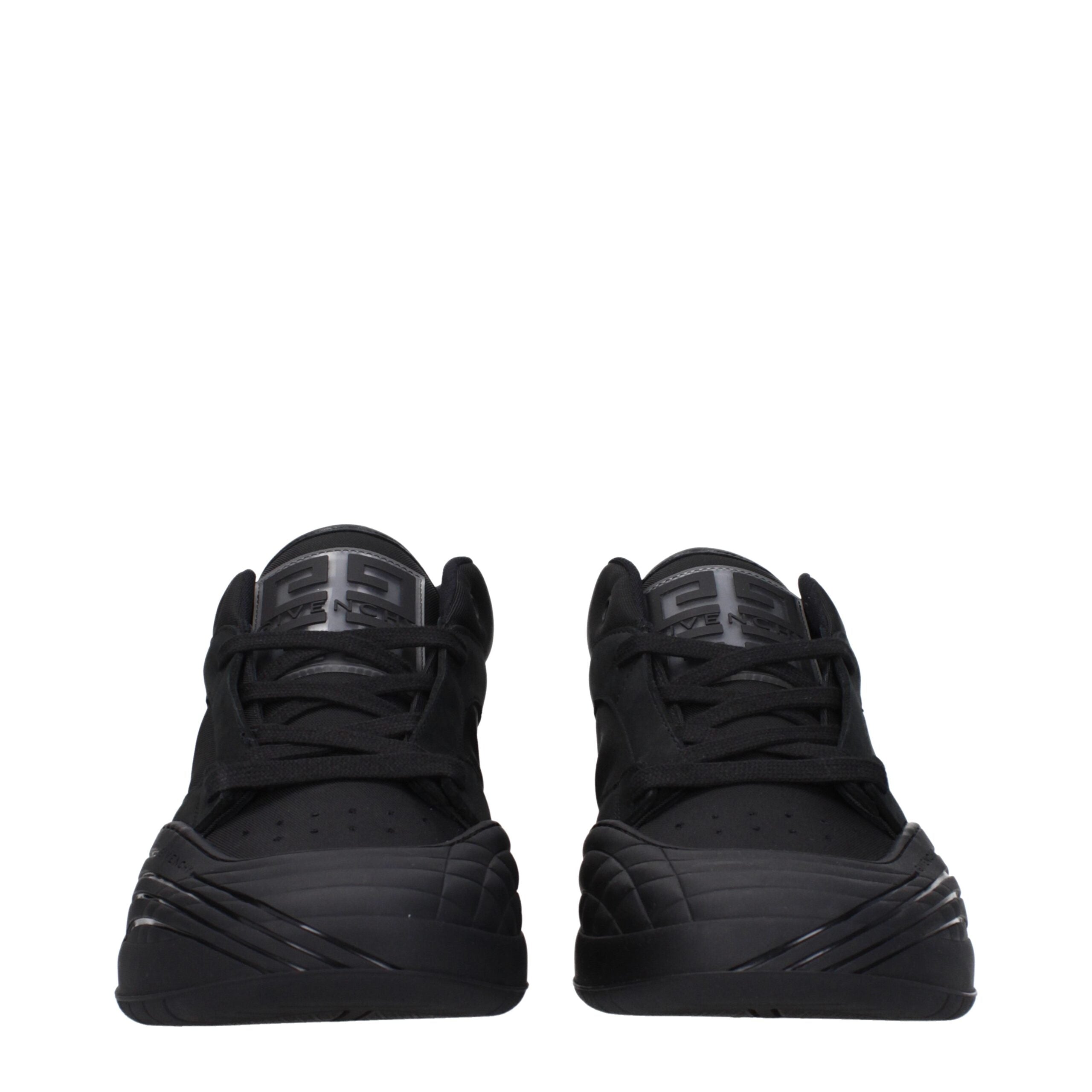 Givenchy Black Fabric Low Top Sneakers