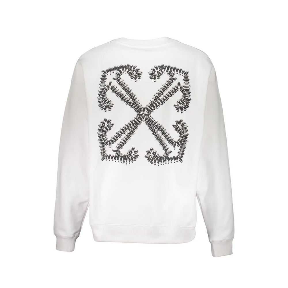 Off-White White Cotton Sweatshirt