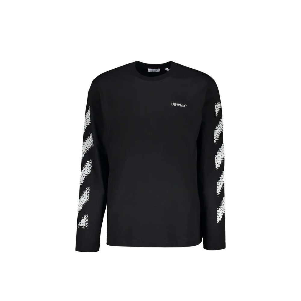 Off-White Black Cotton Sweatshirt