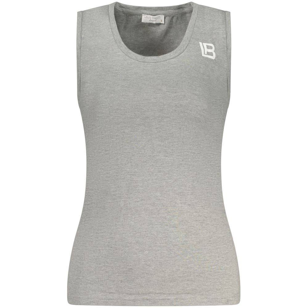 Laura Biagiotti Gray Cotton Tank Tops