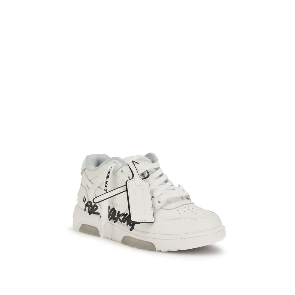 Off-White White Calf Leather Bos Taurus Athletic Sneakers
