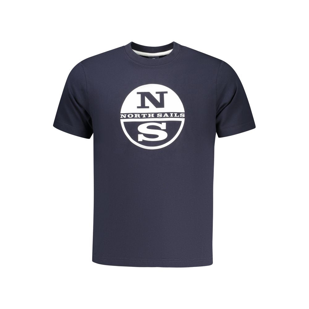 North Sails Blue Cotton Men T-Shirt