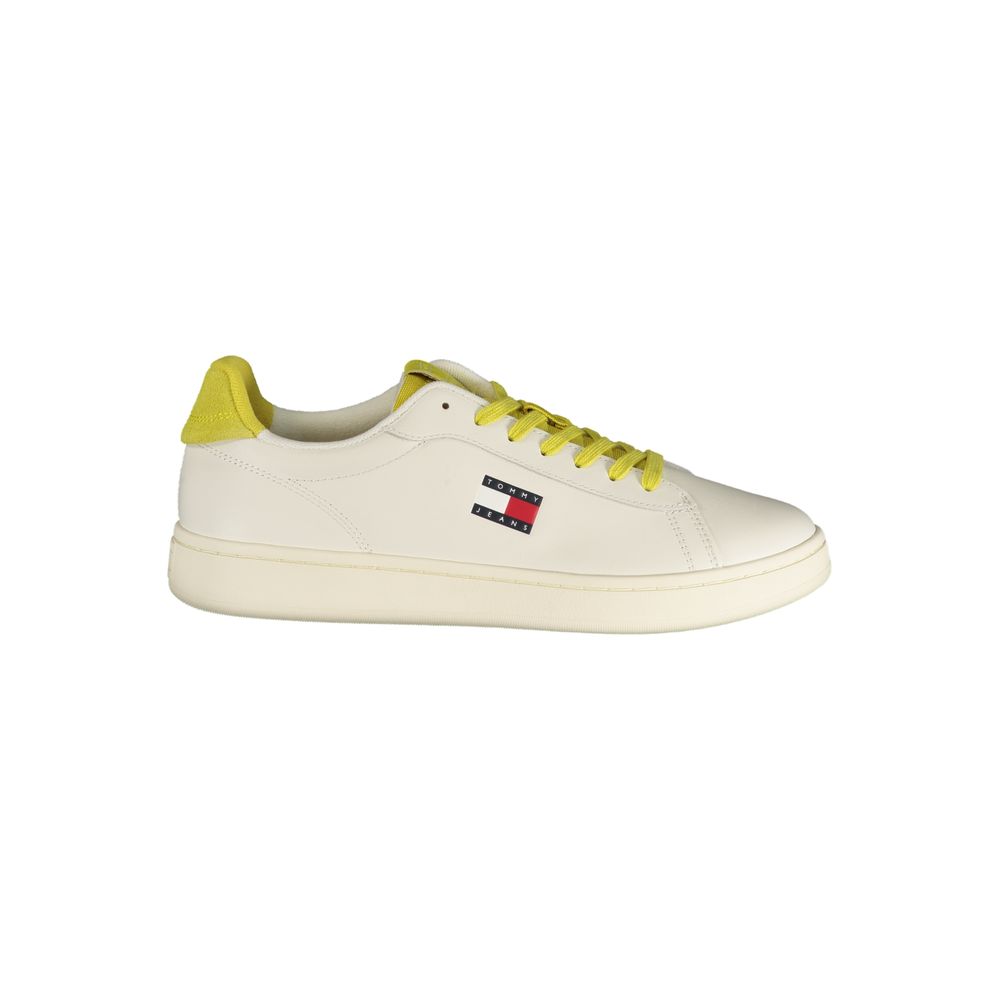 Tommy Hilfiger Bianco Polyurethane Men Sneaker