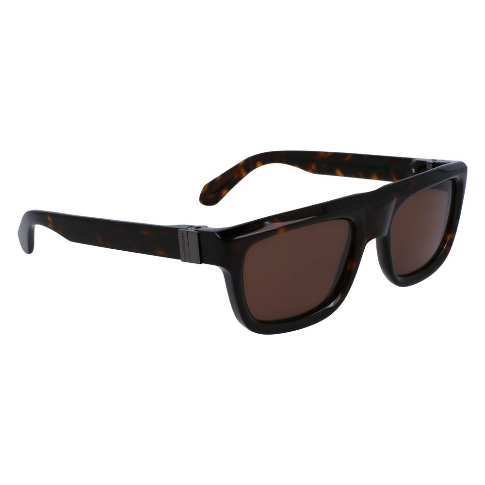 Ferragamo Sonnenbrille aus braunem Azetat