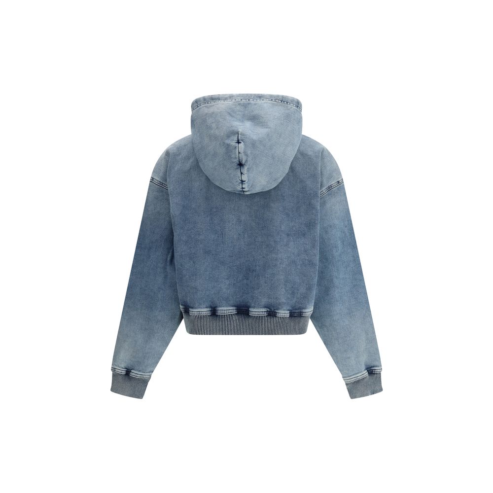 Diesel Blue Cotton Sweatshirt