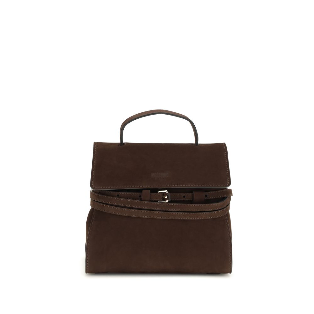 Sac à main Moschino en cuir de veau marron Bos Taurus