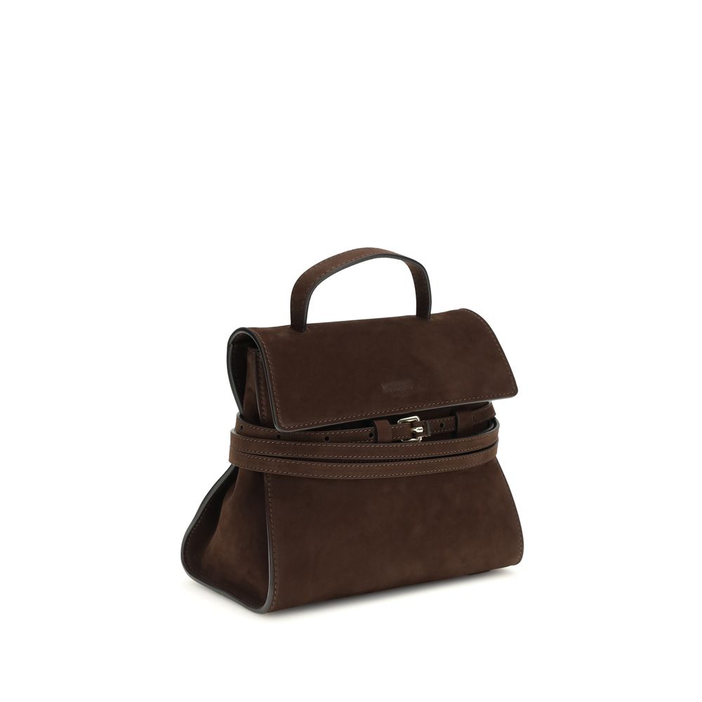 Sac à main Moschino en cuir de veau marron Bos Taurus