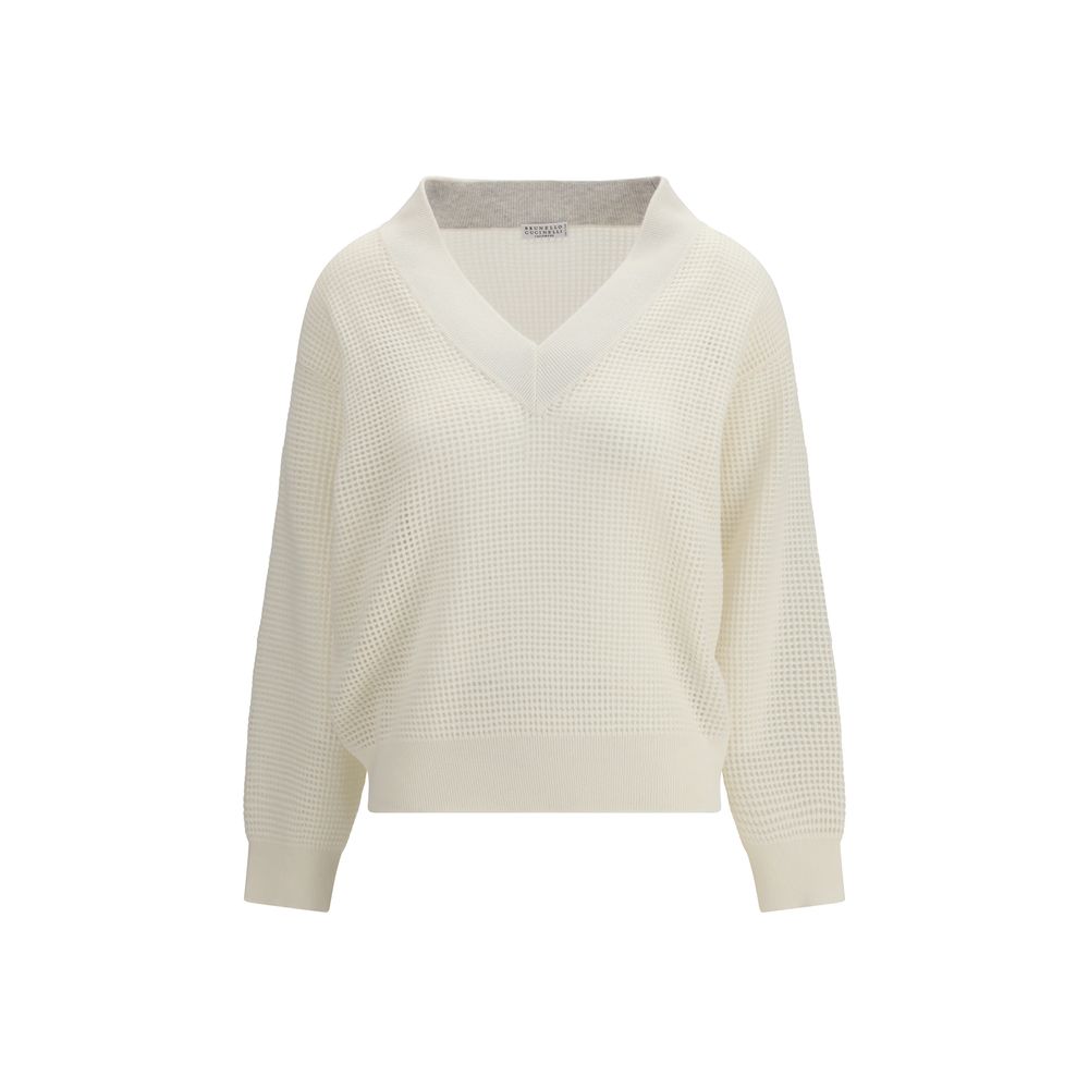 Brunello Cucinelli Beige Cashmere Cashmere Sweater