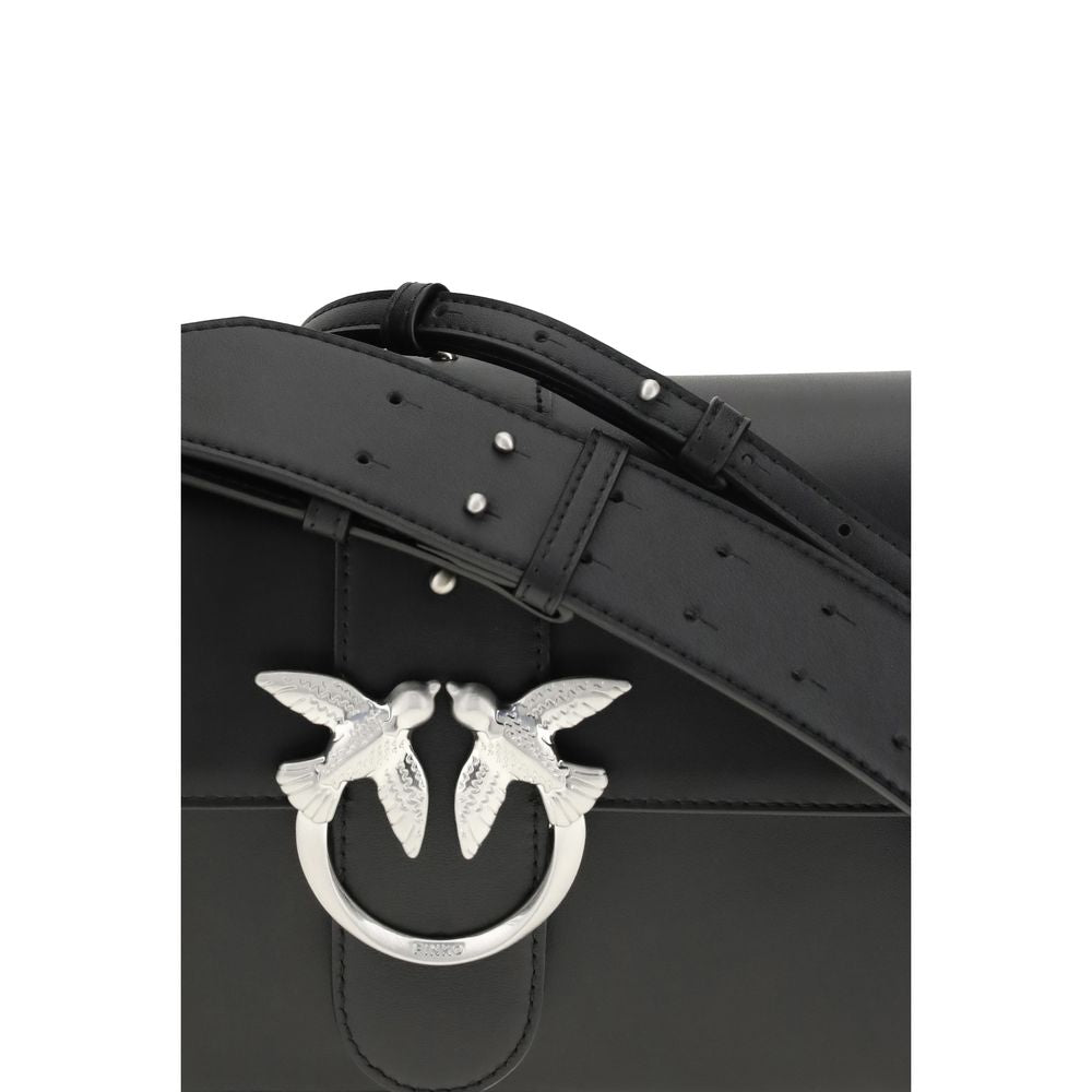 Sac porté épaule PINKO en cuir noir