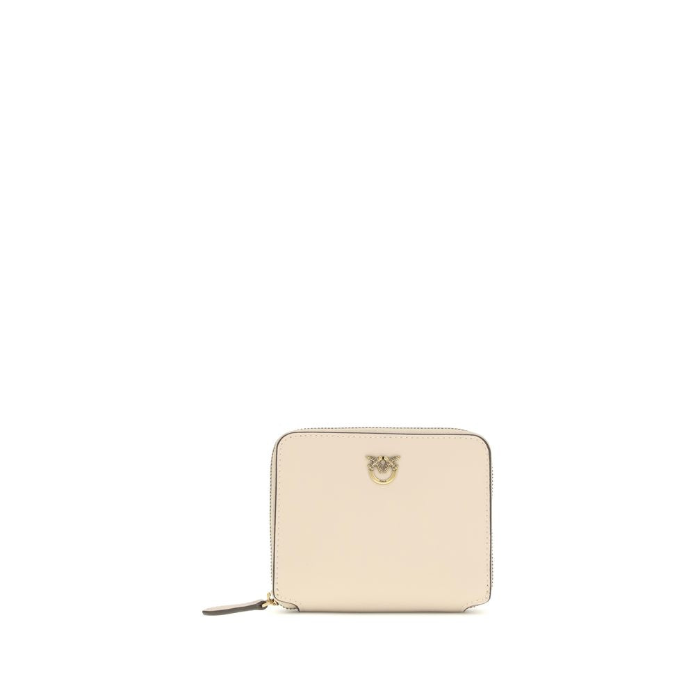 PINKO Beige Calf Leather Bos Taurus Wallet