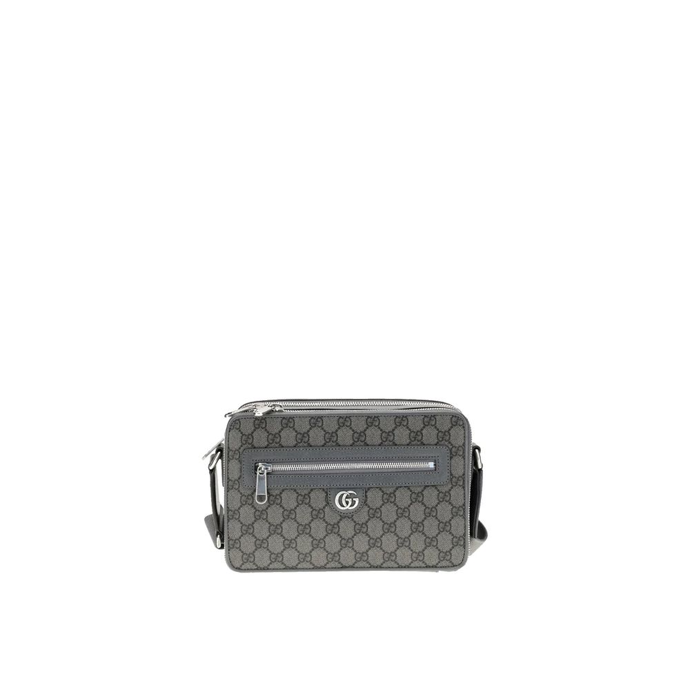 Gucci Gray Fabric Crossbody Bag