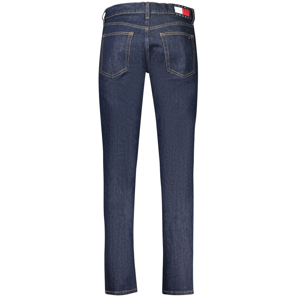 Tommy Hilfiger Blue Cotton Men's Slim Tapered Jeans