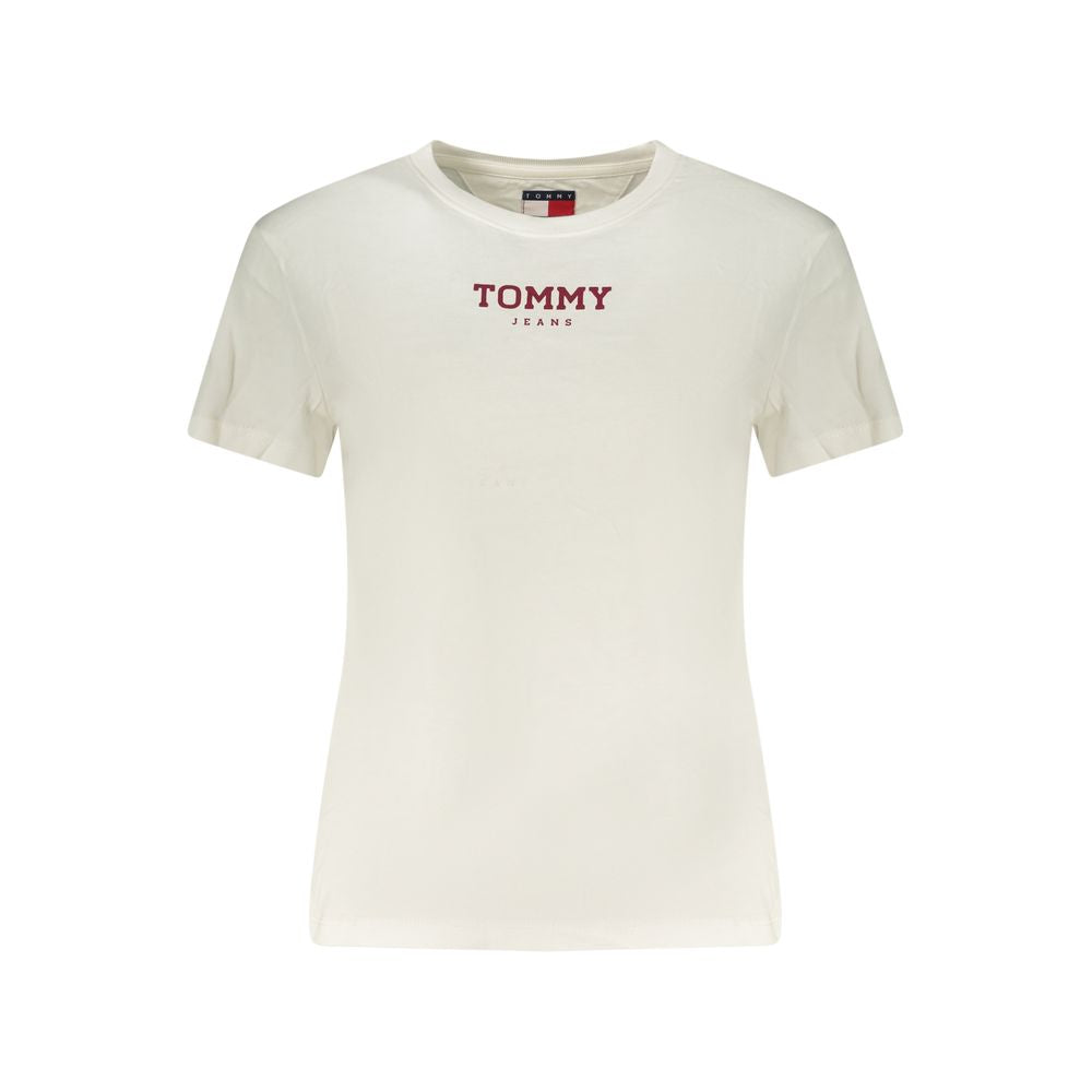 Tommy Hilfiger White Cotton Women T-Shirt