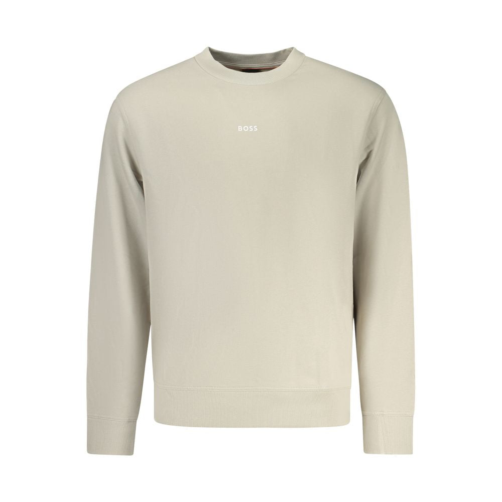 Hugo Boss Beige Cotton Men's Sweatshirt