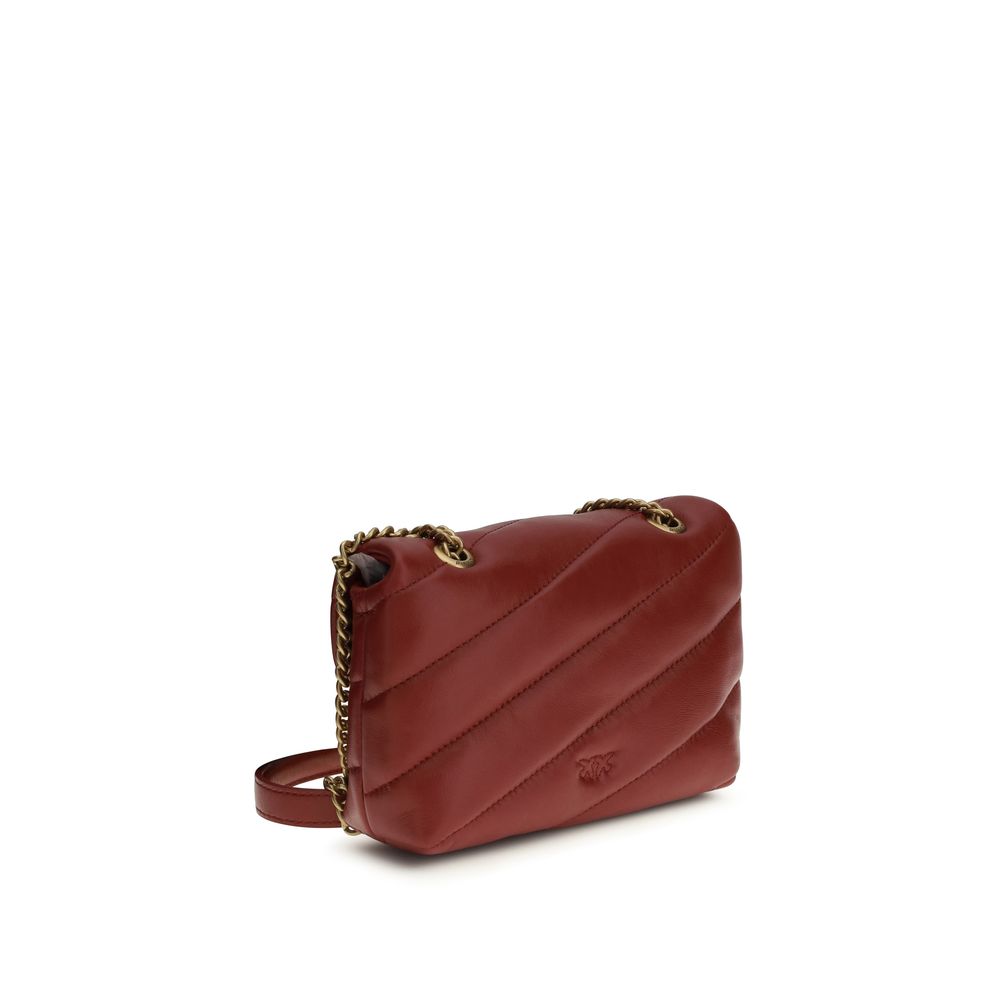 Sac bandoulière PINKO Bordeaux en cuir de veau Bos Taurus