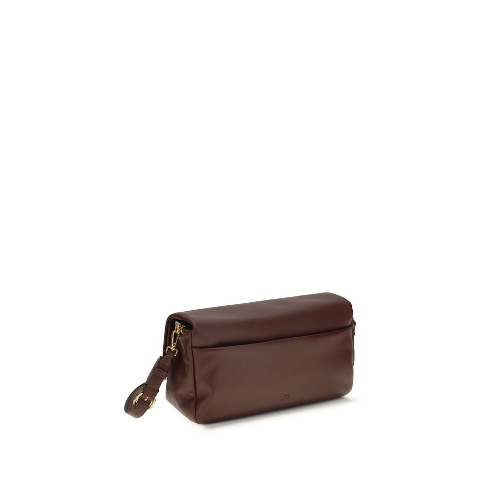 Sac porté épaule PINKO en cuir de veau marron Bos Taurus