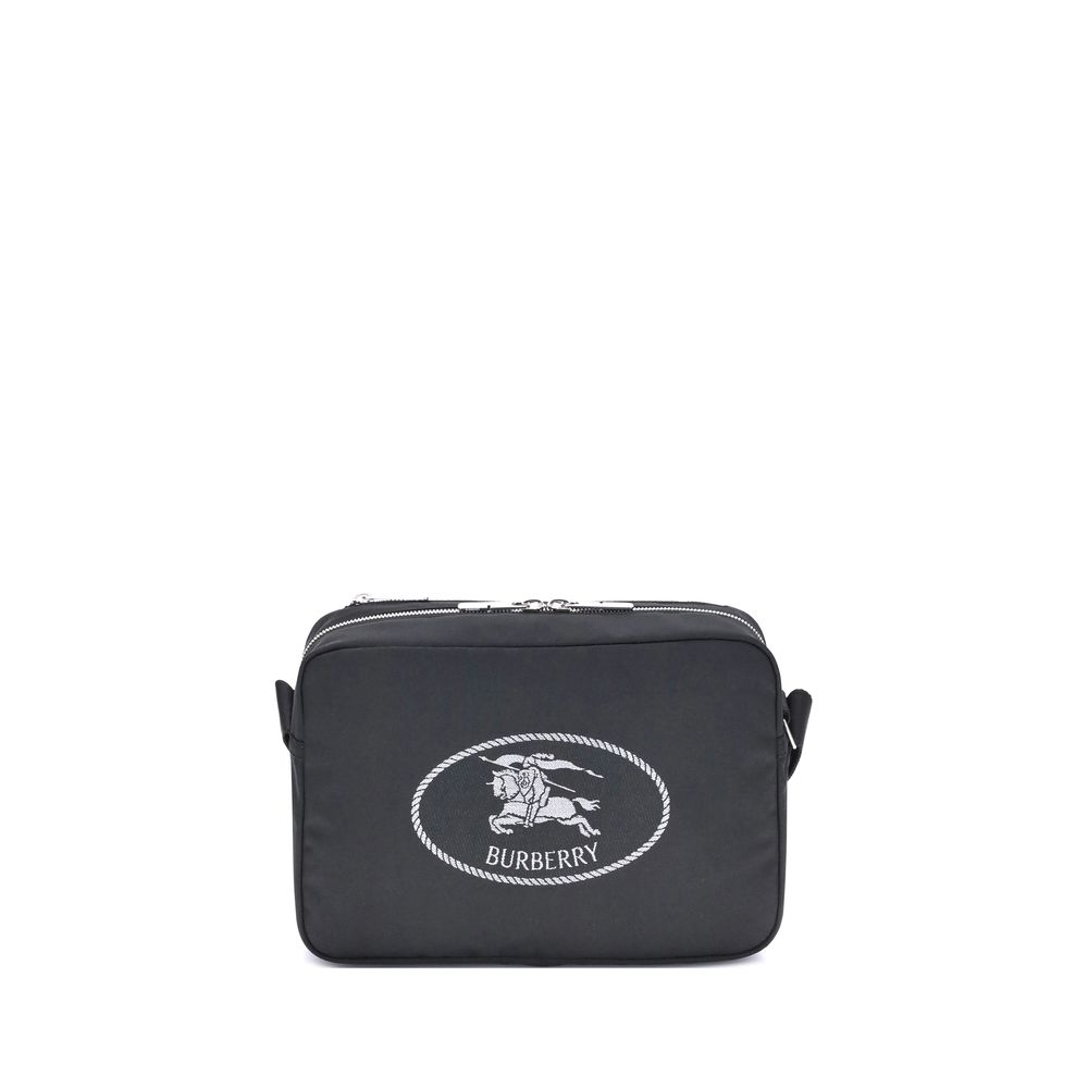 Burberry Black Polyester Shoulder Bag