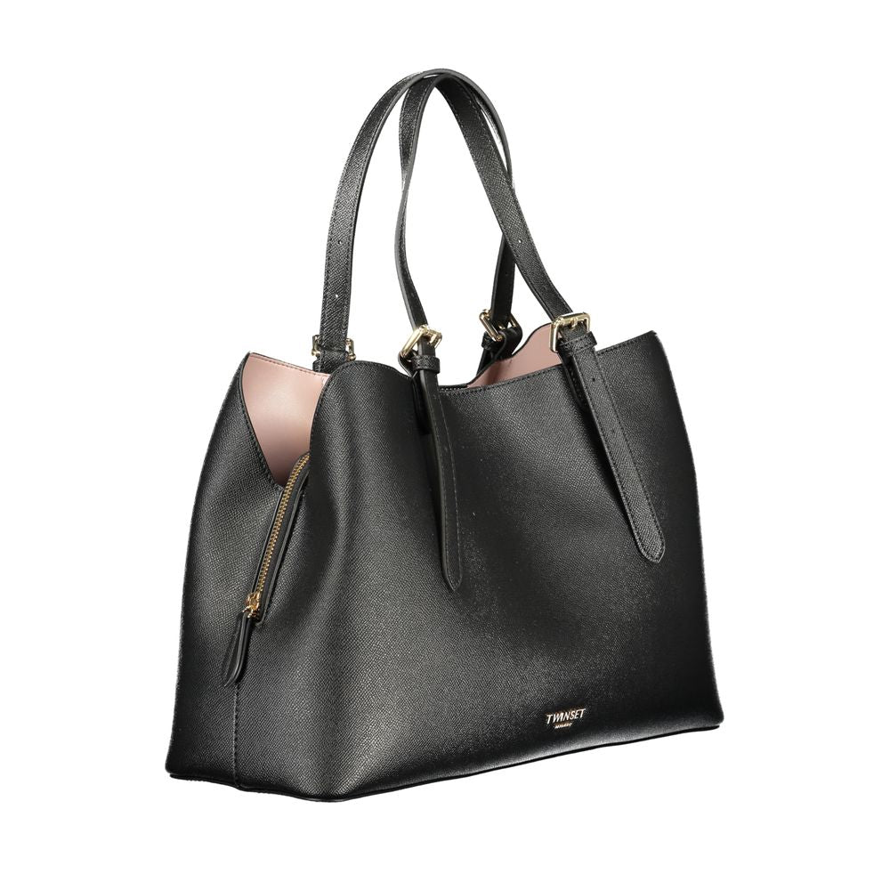 Twinset Nero Polyurethan Damen Tote