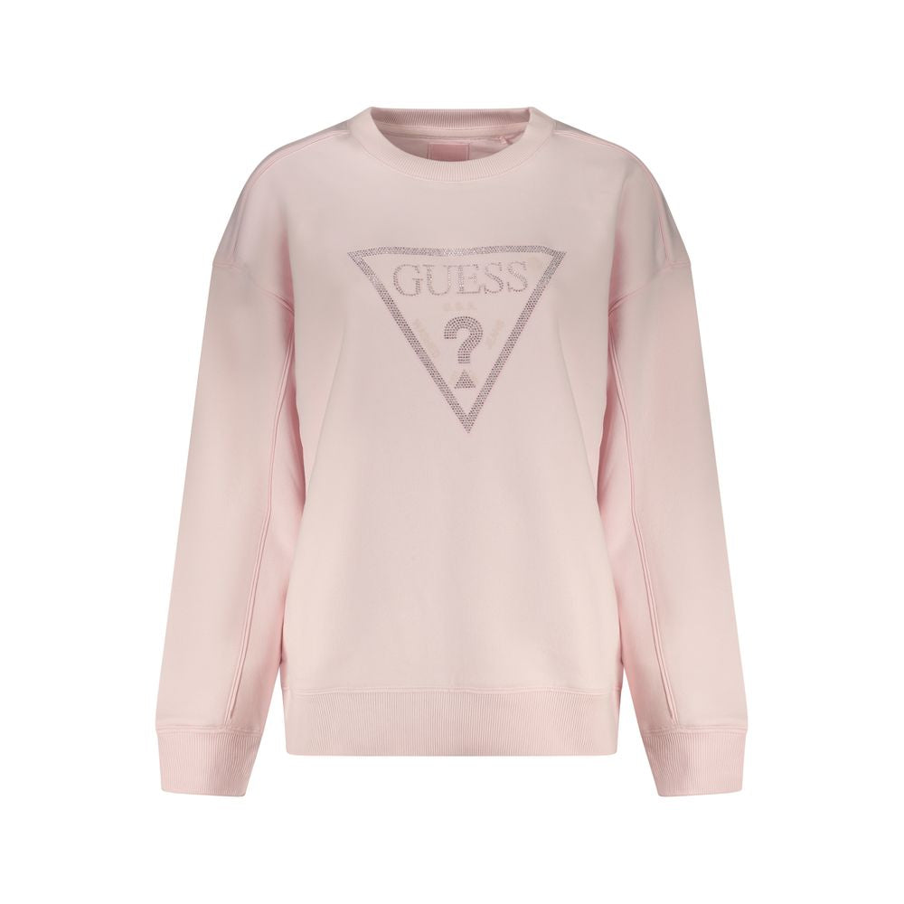 Guess Jeans Pink Cotton Women Sweatshirt