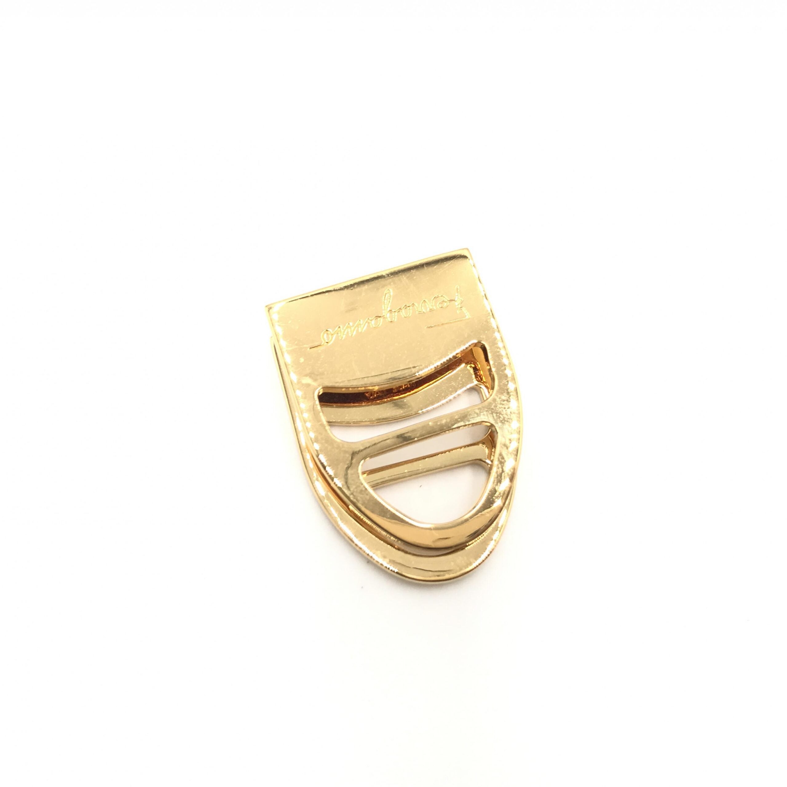 Salvatore Ferragamo Vara Metal Scarf Ring
