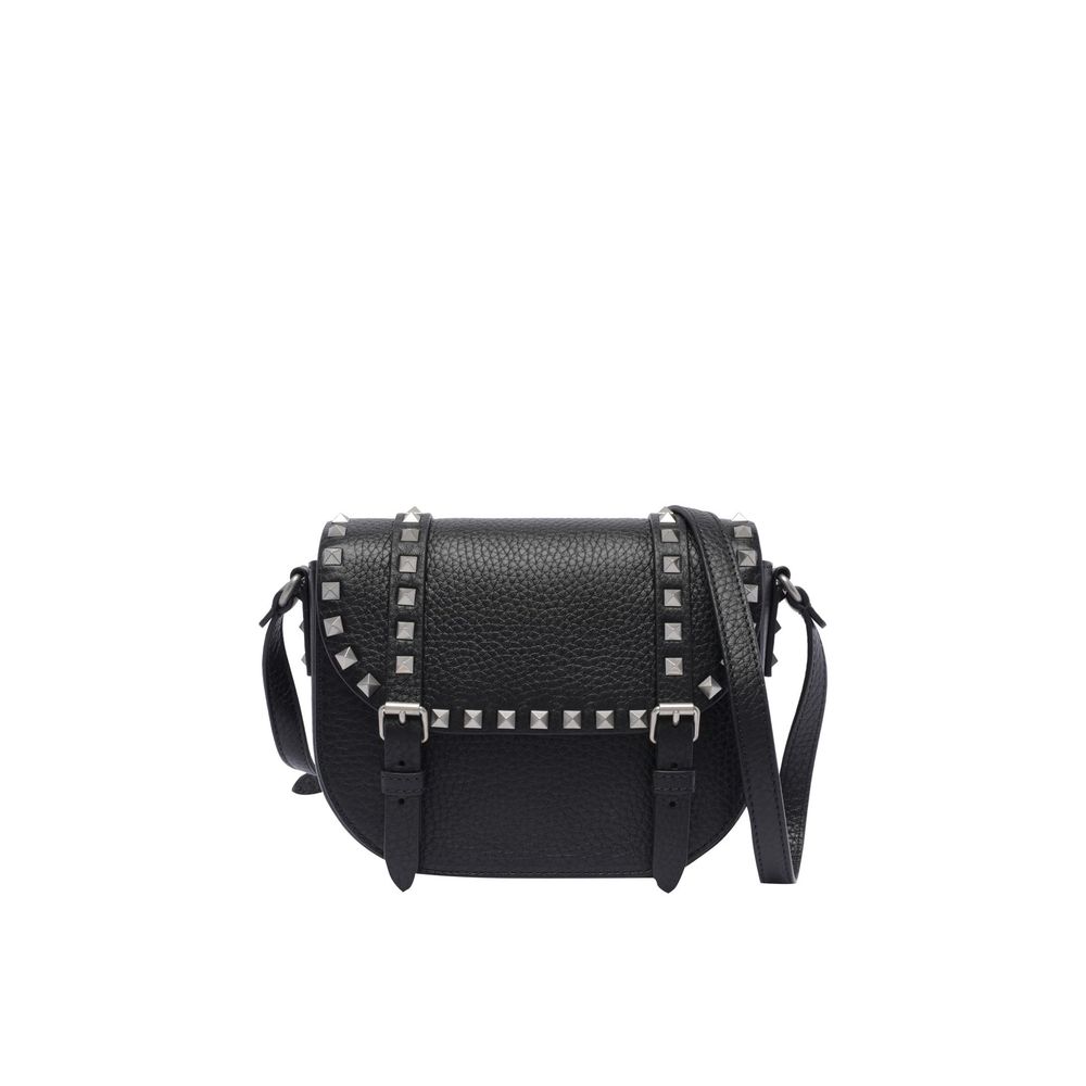 Valentino Garavani Black Leather Crossbody Bag