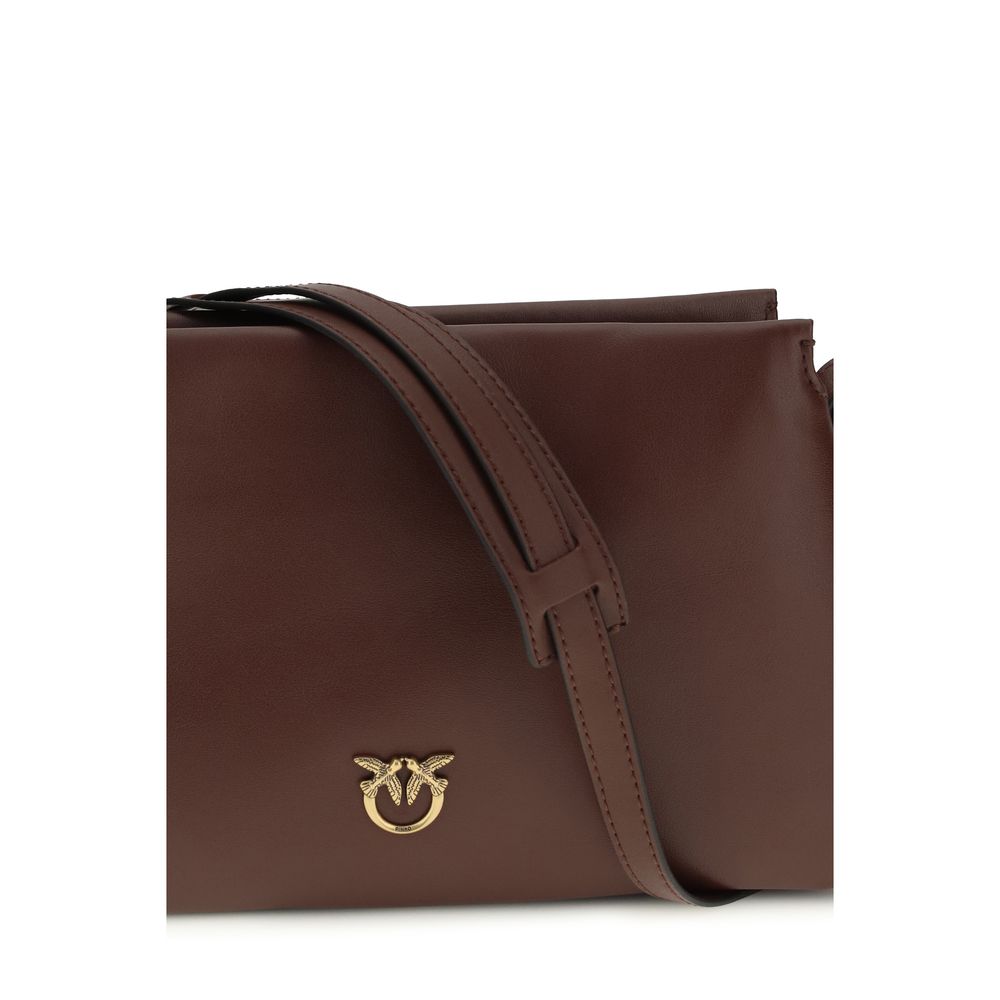Sac porté épaule PINKO en cuir de veau marron Bos Taurus
