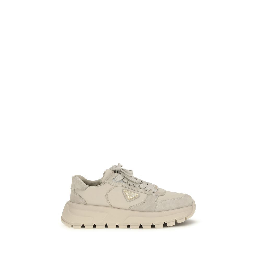 Prada Beige Rubber Athletic Sneakers