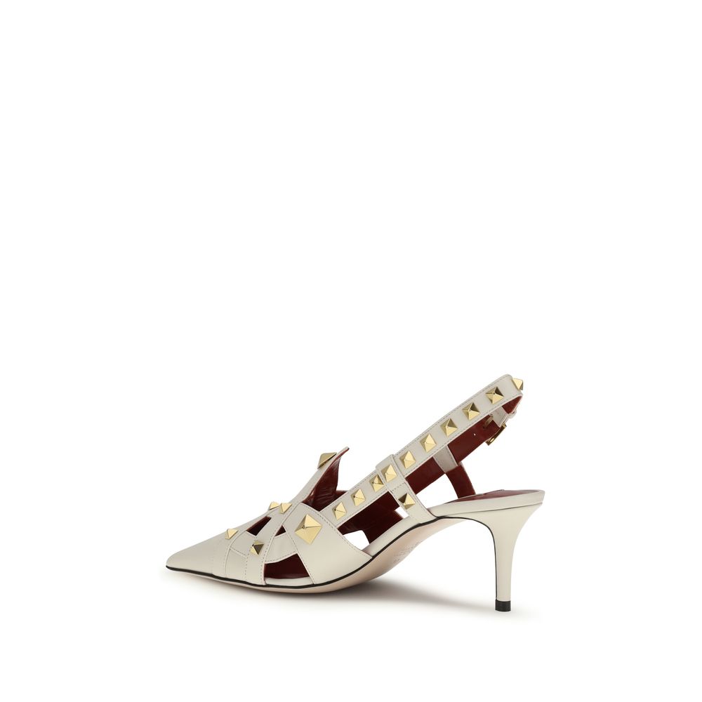 Valentino Garavani Beige Goatskin High Heel Pumps