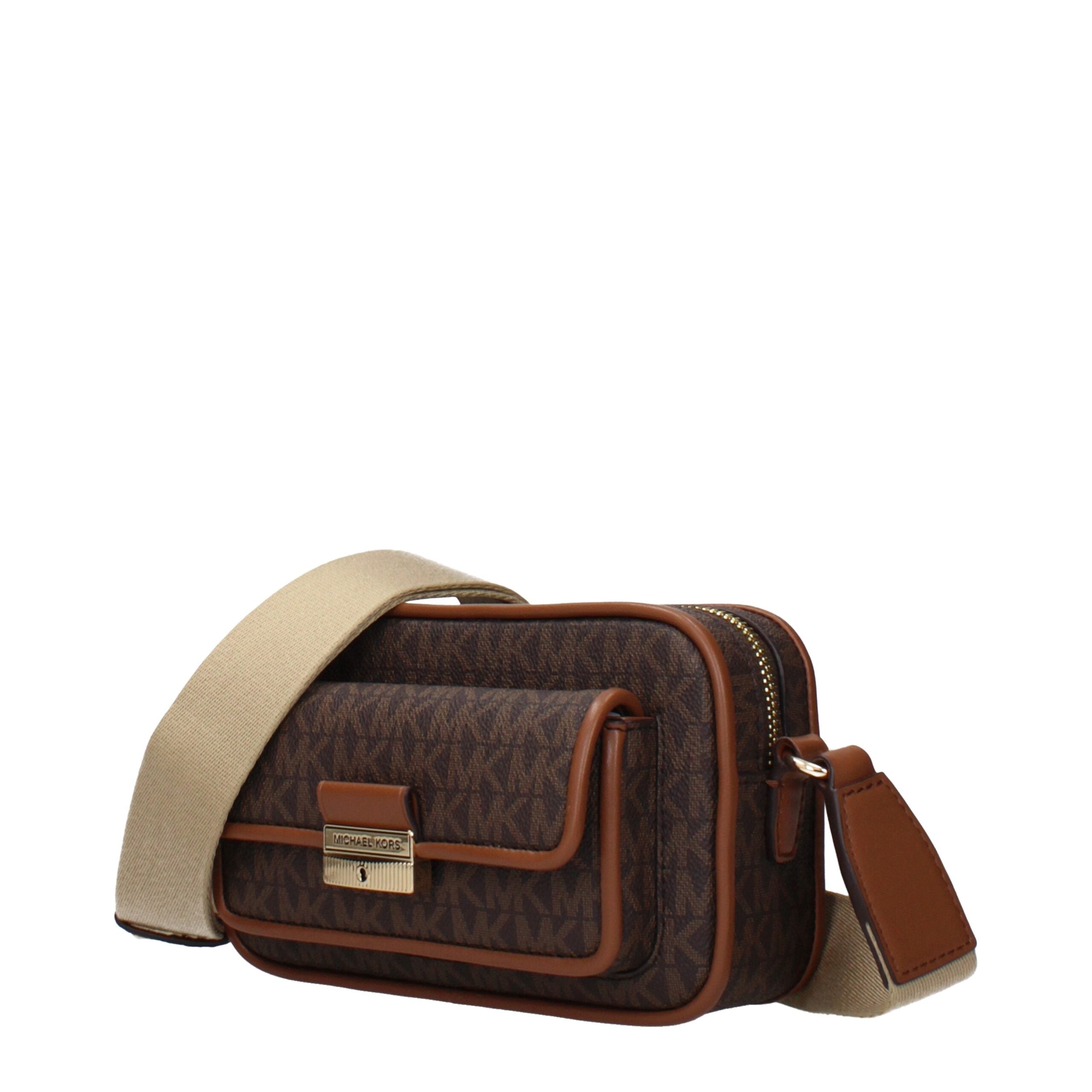 Sac bandoulière Michael Kors en tissu marron